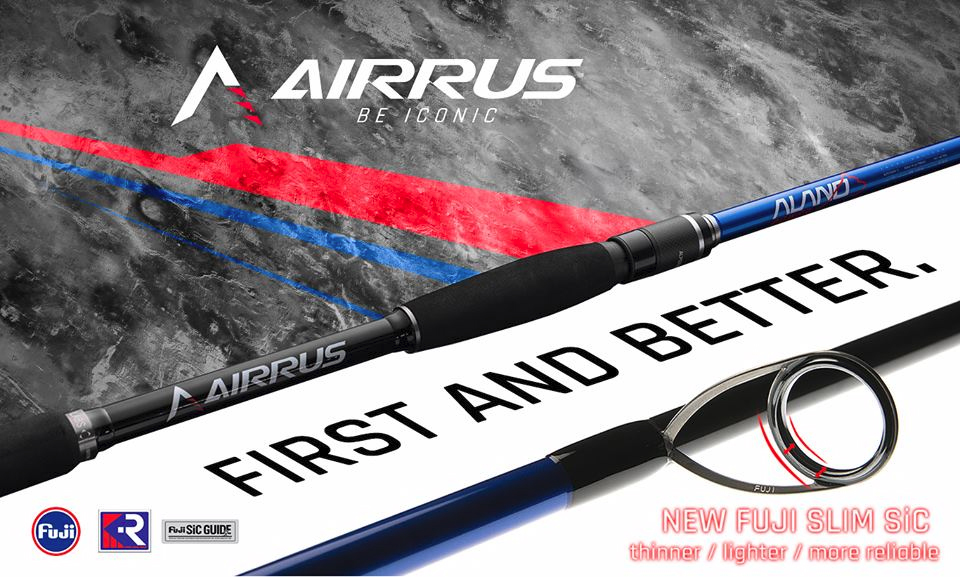 airrus alano power magma 2017 fuji slim sic saltwater spinning rod