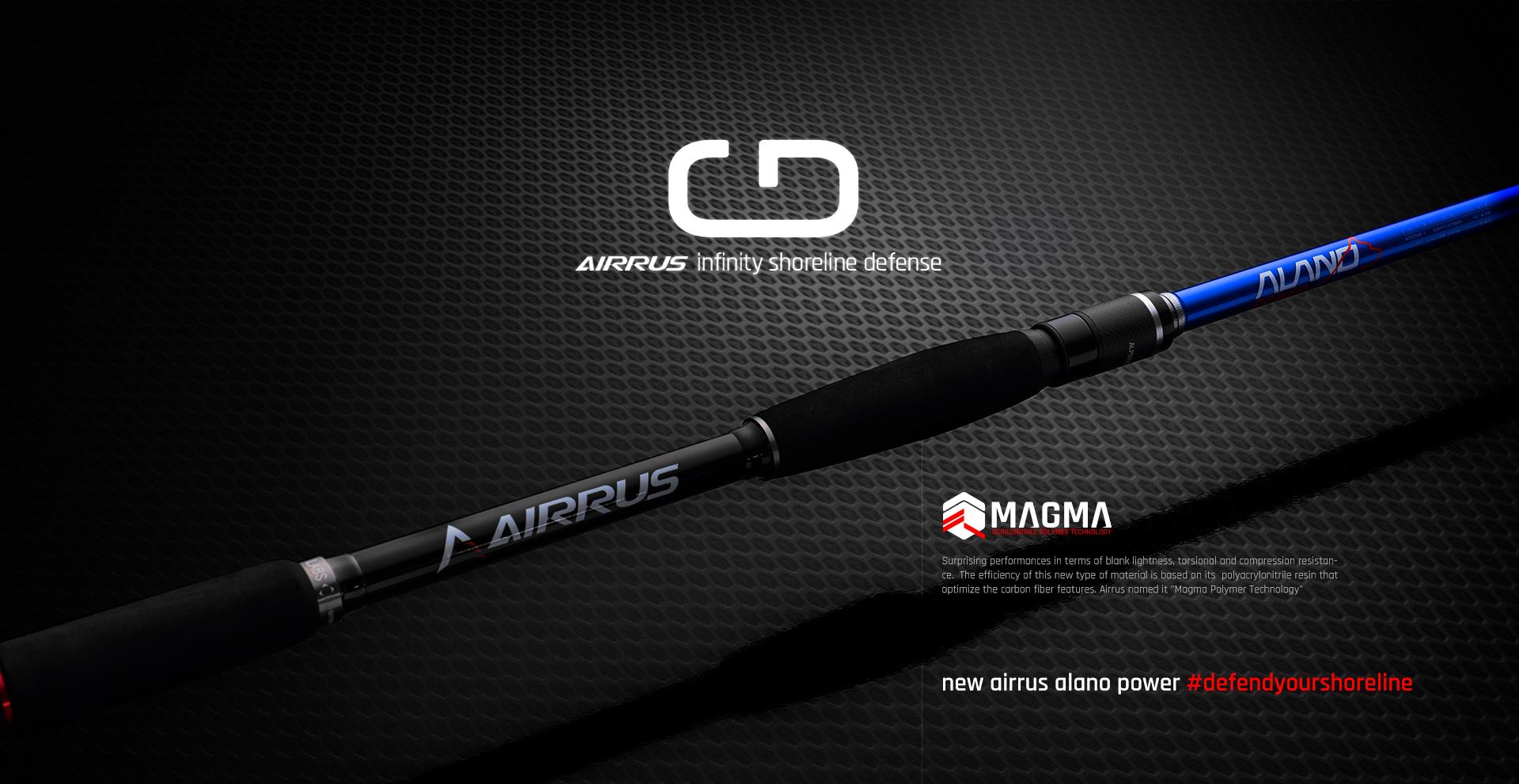 airrus alano power magma 2017 saltwater spinning rod